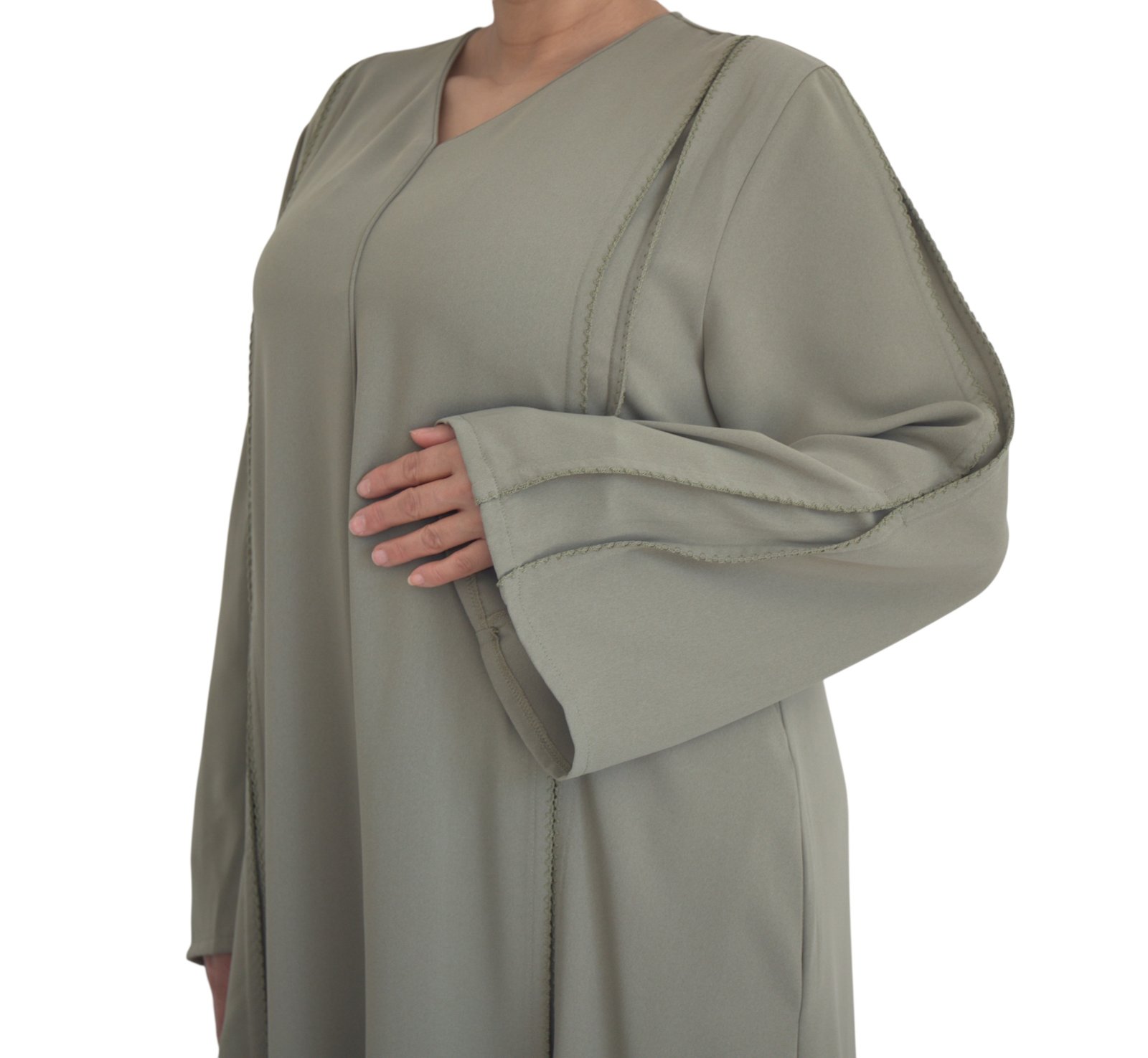 Abaya RANIA (prune,vert kaki,noir)
