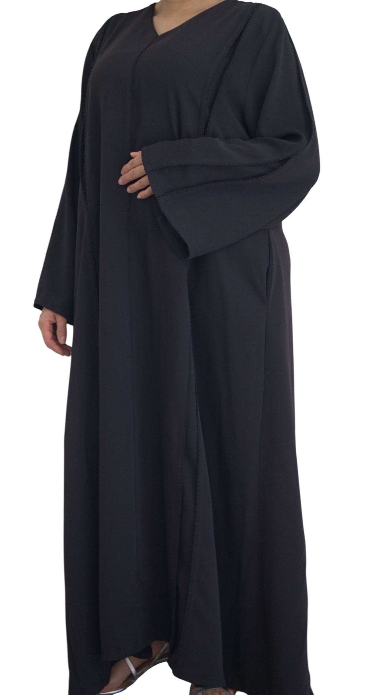 Abaya RANIA (prune,vert kaki,noir)