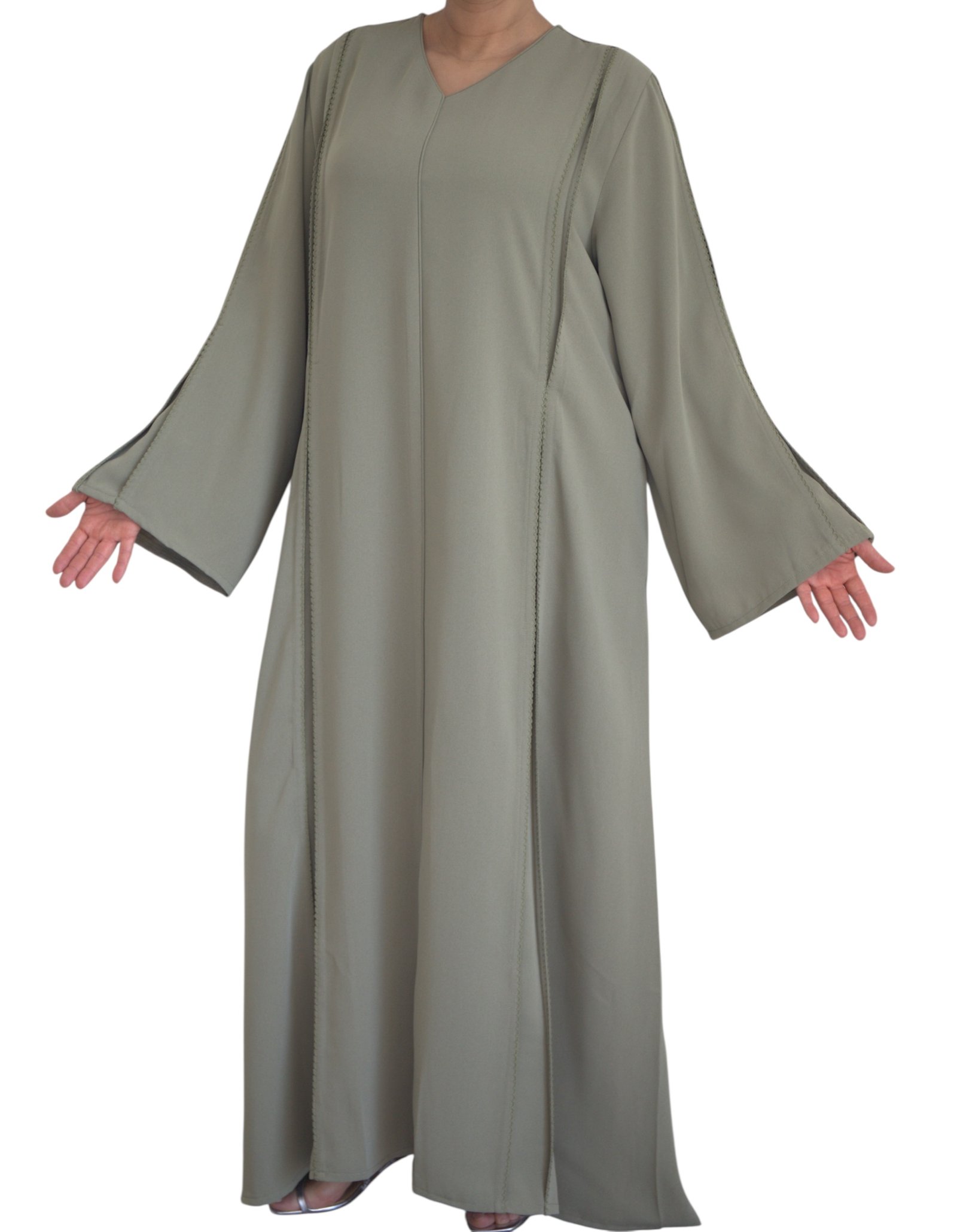 Abaya RANIA (prune,vert kaki,noir)