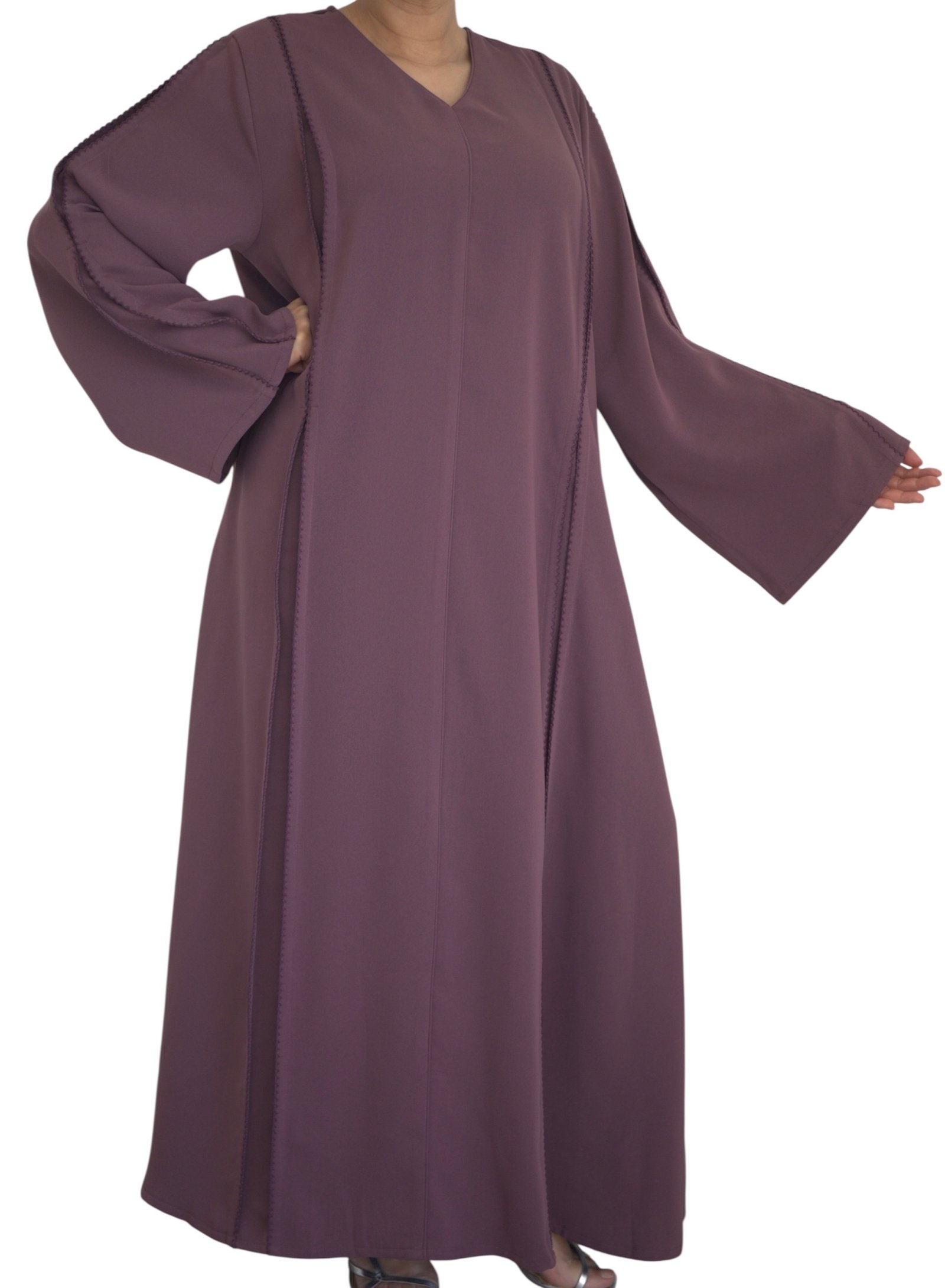 Abaya RANIA (prune,vert kaki,noir)