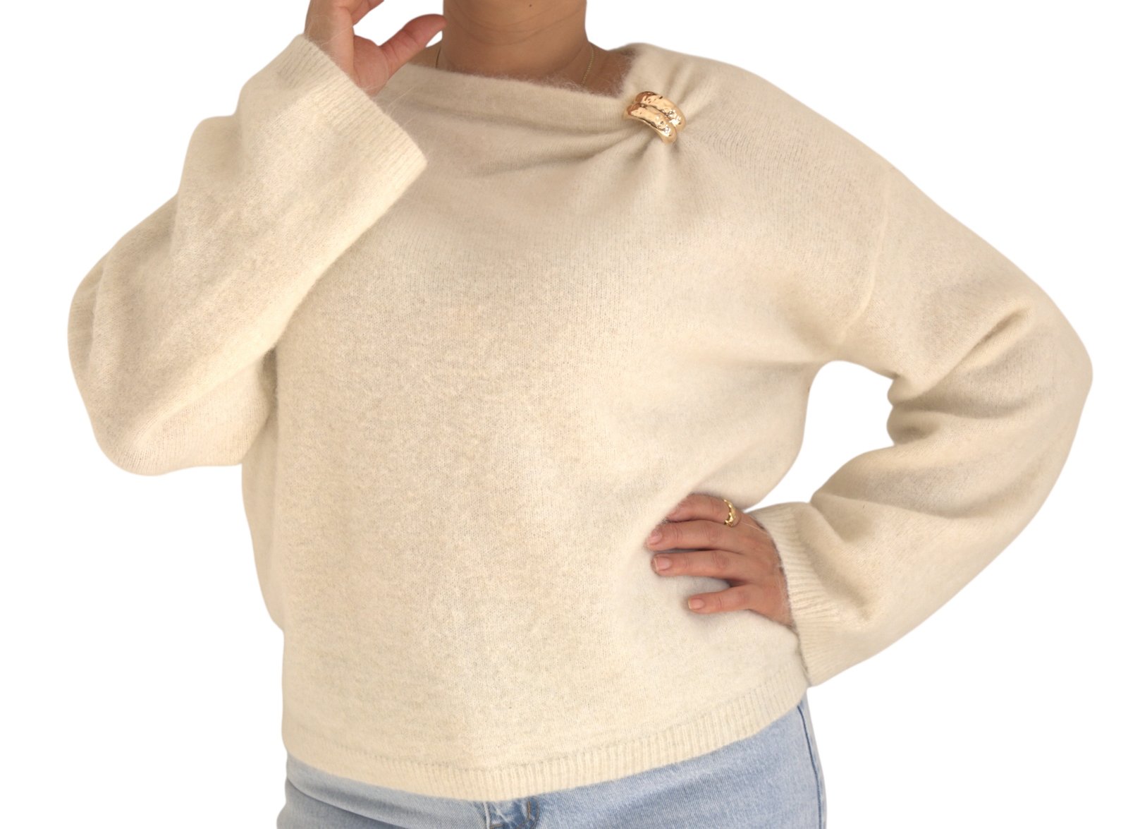 Pull avec broche